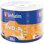 Verbatim Оптичен носител DVD-R media 4.7GB, Verbatim 43788, 16x, 50бр (43788 / 13429)