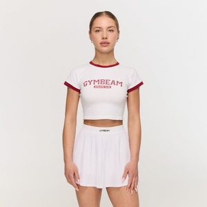 GymBeam Дамска тениска Varsity White M