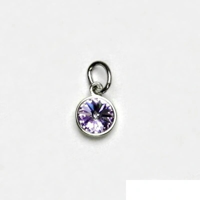 Čištín Stříbrný přívěsek Swarovski krystal violet P 1336