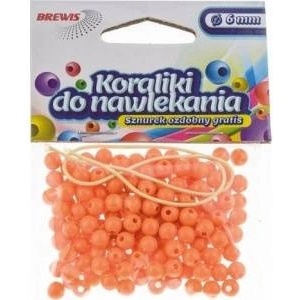 Brewista Beads for threading orange + string 6mm 16g