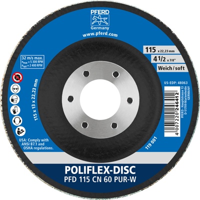 Pferd Brusný kotouč 115 x 14 x 22,23 mm Z60 4007220536377