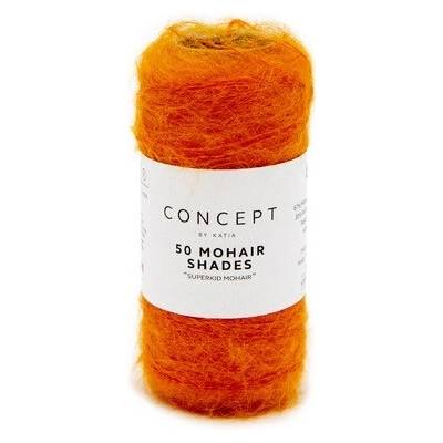 50 MOHAIR SHADES Katia Farby 50 MOHAIR: 48 oranžová