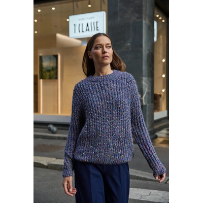 Moodo Тъмносин суитшърт, украсен с цветна нишка Moodo Moodo | Bezhov | ЖЕНИ | XS