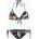 Roxy Дамски бански от две части ROXY Printed Beach Classics Tiki Tri anthracite island escape