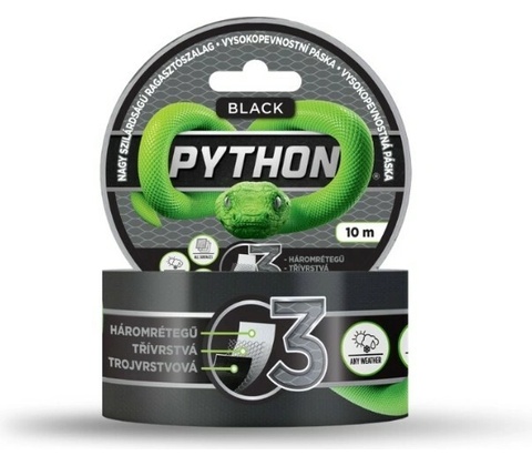 Python Black vysokopevnostná páska 10 m