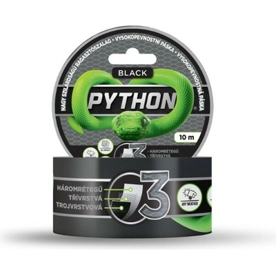Python Black vysokopevnostná páska 10 m