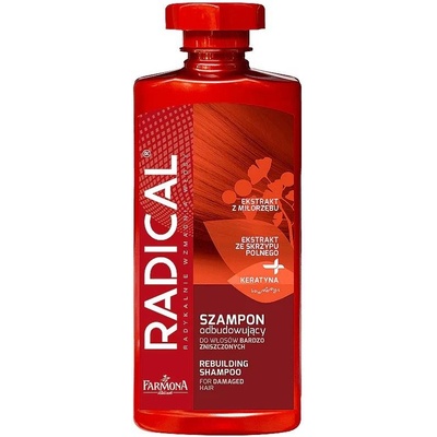 Farmona Natural Cosmetics Laboratory Radical Шампоан против косопад за много увредена коса, 400 ml