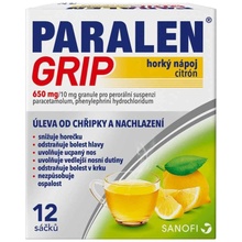 Paralen Grip Horký nápoj citrón 12 sáčků