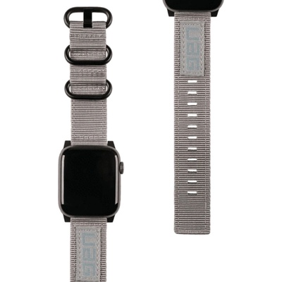 UAG Изключително здрава текстилна каишка за Apple Watch 38мм, 40мм, 41мм, 42мм (2024) - Urban Armor Gear Active Nato Strap (сив) (19149C114030)