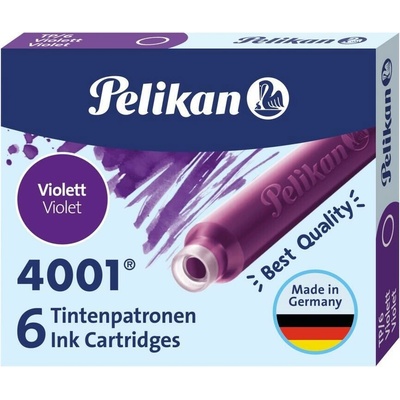 Pelikan 4001 Inkoustové bombičky 6 ks fialové