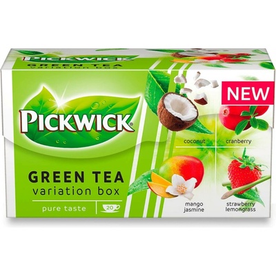 Pickwick zelený čaj s ovocem a kokosem 20 x 1,5 g