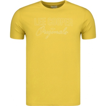 Lee Cooper pánske tričko Simple žlté