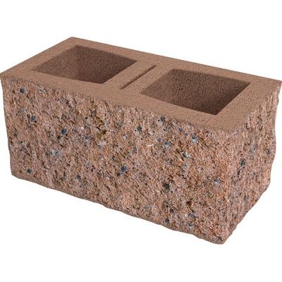 Diton Tvárnice plotová okrasná E 400×200×190 mm čtyřstranná cihlová (50)