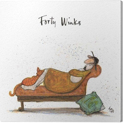 Obraz na plátne Sam Toft - Forty Winks, 2 cm - 30×30 cm