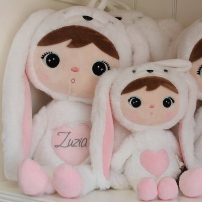Metoo bábika Bunny 30 cm Biela