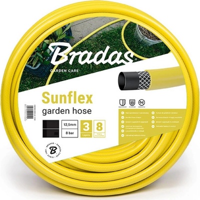 Bradas sunflex 1" 50m zahradní hadice WMS150, žlutá