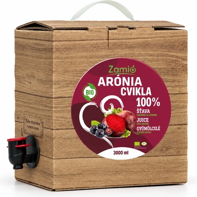 Zamio 100% ovocná šťava Bio Arónia Bio Cvikla 3 l