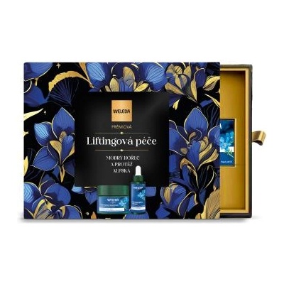 Weleda Blue Gentian & Edelweiss Premium Lifting Care подаръчен комплект: дневен крем за лице Blue Gentian & Edelweiss Contouring Day Cream 40 ml + серум за лице Blue Gentian & Edelweiss Contouring Face Serum 30 ml за жени