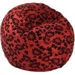 Pufrelax Пуф барбарон, 400л. , Matusalem - Poppy, Перящ се калъф, Подходящ за деца, Пълнеж с микс от мемори пяна и дунапрен, Гама Premium