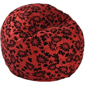 Pufrelax Пуф барбарон, 400л. , Matusalem - Poppy, Перящ се калъф, Подходящ за деца, Пълнеж с микс от мемори пяна и дунапрен, Гама Premium