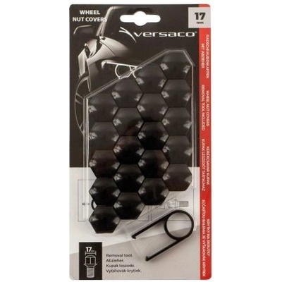 Декоративни капачки Versaco за болтове на джантите 17мм - черни