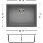 Leks Bloom 580 U Мивка за вграждане