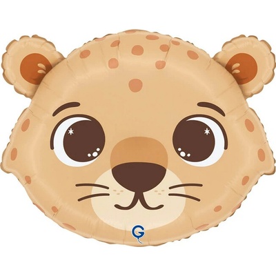 GRABO Gepard hlava 18" 46 cm fóliový balónik nafukovací