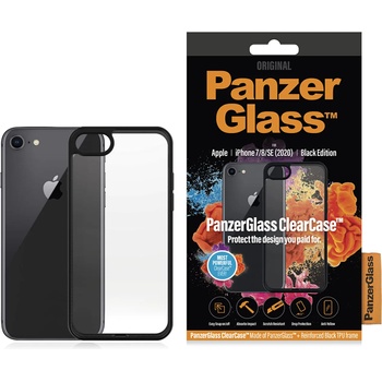 Panzer Гръб PanzerGlass за IPhone 7/8/SE 2020 / 2022 ClearCase - Черна рамка, 117477