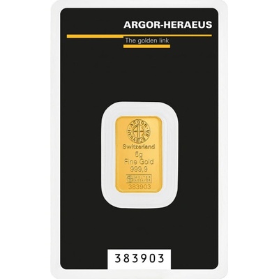 Argor-Heraeus zlatý slitek kinebar 5 g – Zboží Dáma