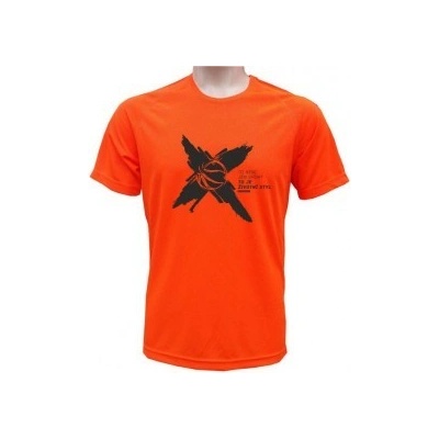 Funkční basketbalové tričko Životní styl, Neonově oranžová