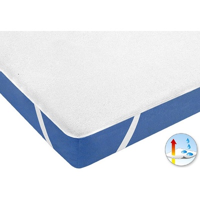 2P SERVIS Chránič matrace bílá 80% Bavlna 20% PES froté s PU zátěrem 180x200