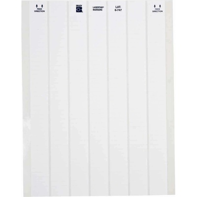 Brady LAT-6-747-10 / 029715, LaserTab laserové tlačiteľné štítky, 25.40 mm x 6.35 mm