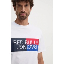 Pepe Jeans Bavlněné tričko Red Bull Racing x bílá s potiskem RM500001