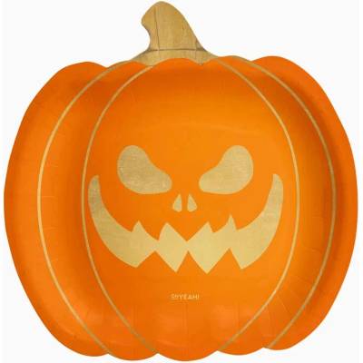 Oh Yeah! Papierový tanier - Halloweenska tekvica 23 × 23 cm