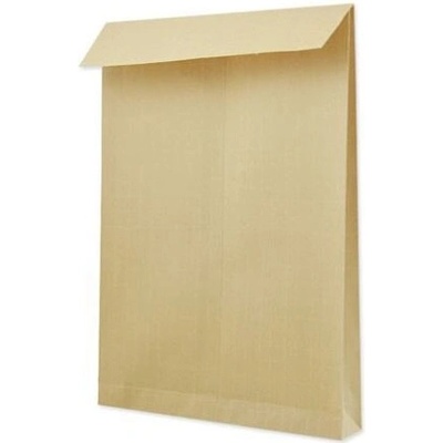 Obálka poštovní B4 250x353mm 1ks/200 samolepící KP, kříž. dno, neroztrhnutelná hnědá
