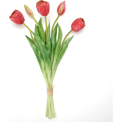 decoDoma Svazek tulipány plnokvěté 39 cm, 5 ks