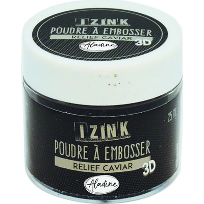 Embosovací prášek IZINK - černý, 25 ml