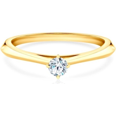 Savicki Zásnubní prsten The Light žluté zlato laboratorní diamant DL R1 2 LAB Z