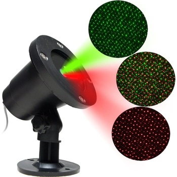 Aga Vianočný laserový dekoratívny projektor Zelená červená MR9090