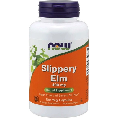 Now Foods Now Slippery Elm Jilm červený 400 mg 100 rostlinných kapsúl