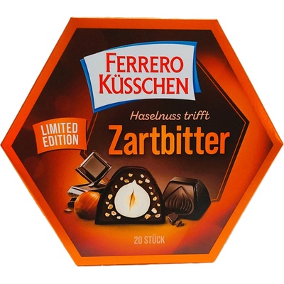 Ferrero Küschen Zartbitter pralinky s hořkou čokoládou a oříškem 178 g