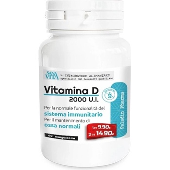 Paladin Pharma Sanavita Vitamina D, 2000 IU, 60 таблетки, Paladin Pharma (553872 (50169) PP)