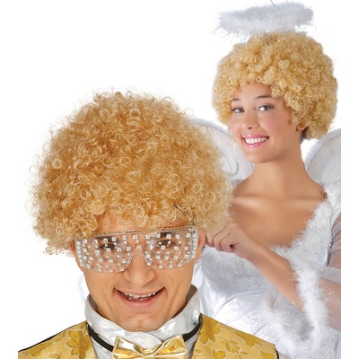 Kučeravá parochňa blond