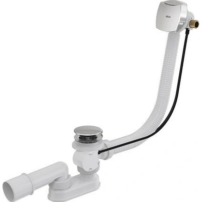 Alcadrain Automatický vaňový sifón s prepadom 57 cm, chróm A564CRM1