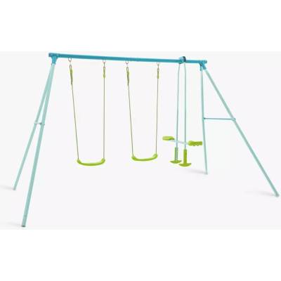 GardenLine Detská záhradná hojdačka 3v1 hojdací klzák + 2x sedátko TP-1050
