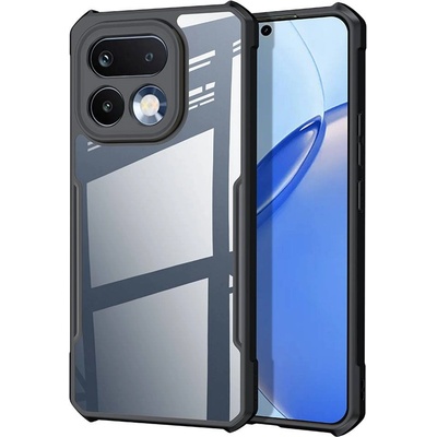 realme XUNDD Прозрачен Калъф за Realme 16 Pro 5G - TPU+Акрил, Airbag, 0.8mm защита, Черен