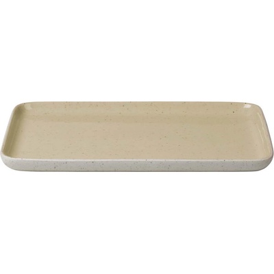 blomus 15 Х 21 см бежова правоъгълна чиния blomus от серия sablo