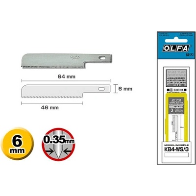 Olfa Náhradná čepeľ KB4-WS/3