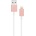 Moshi Lightning to USB Cable - USB кабел за iPhone X, iPhone 8, iPhone 7, iPad, iPod с Lightning (100 см) (розово злато)