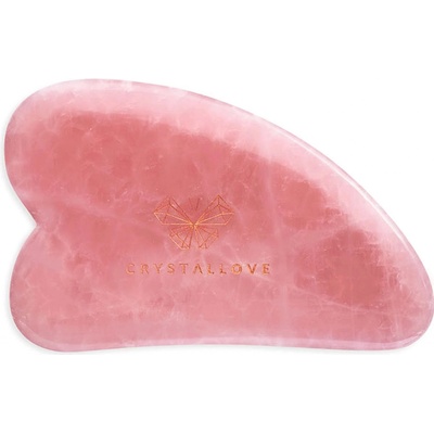 Crystallove - Clear Quartz Gua Sha - Kámen Gua Sha - Ruženín - 1ks